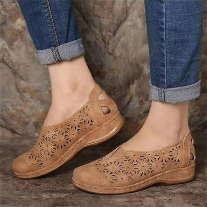 Lia | Women’s Orthopedic Slip-On Loafers with Laser-Cut Design