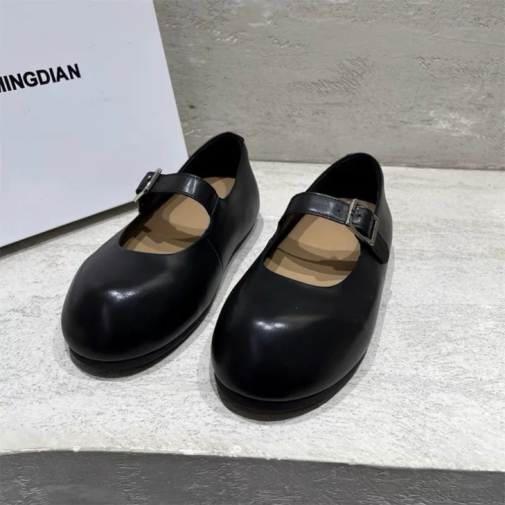 Orthopedic Balance Mary Jane Shoes - Leather Buckle Comfort