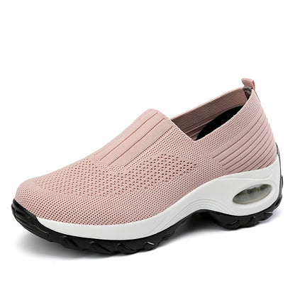 Orthopedic Balance Women’s Air Cushion Slip-On Sneakers – Lightweight Support Walking Shoes