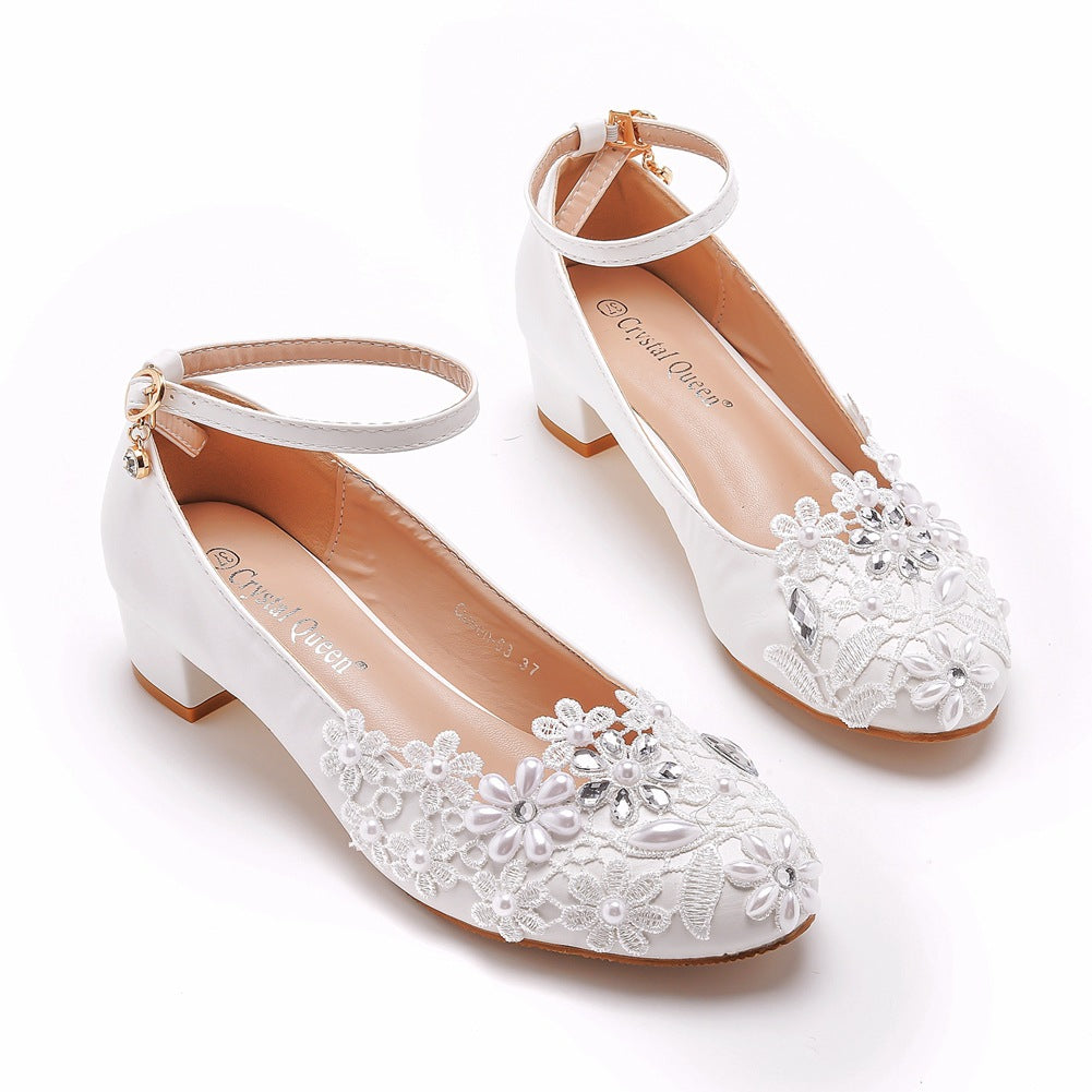 Orthopedic Balance Lace Bridal Shoes For Pregnant Women