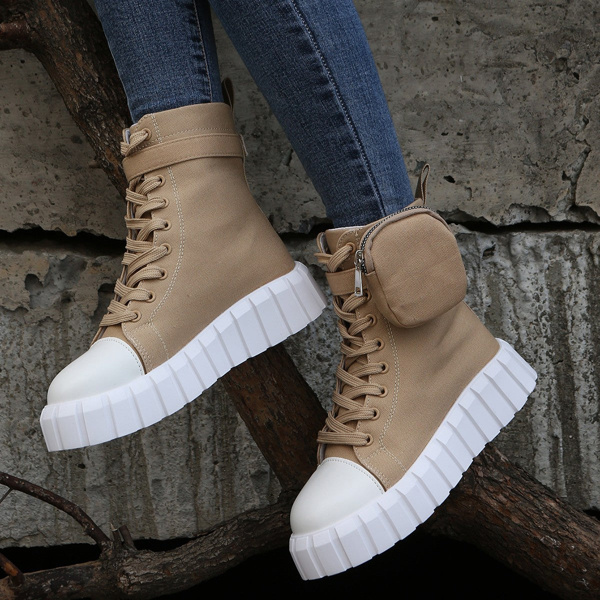 Orthopedic Balance High-Top Canvas Shoes - Breathable Comfort