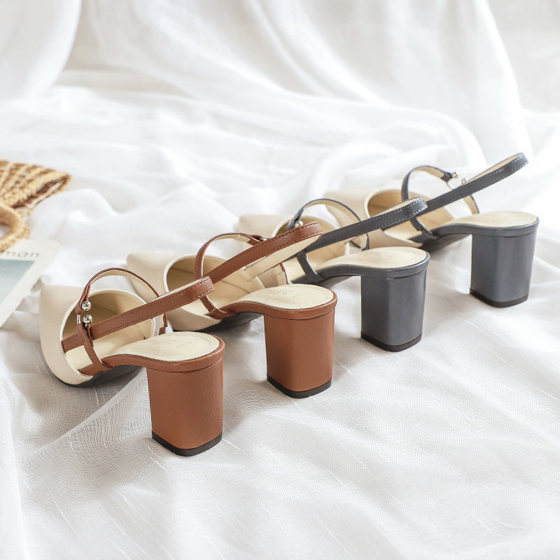 Orthopedic Balance Trendy Open-Toe Heeled Shoes For Summer - 