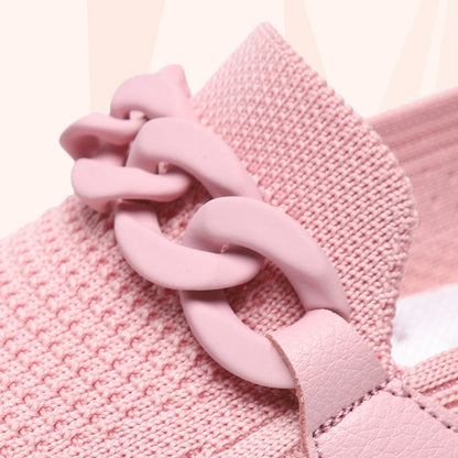 Orthopedic Balance Chain Flats - Slip-On Comfort Shoes