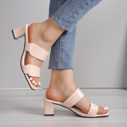 Xiomara | Women’s Orthopedic Block Heel Mule Sandals