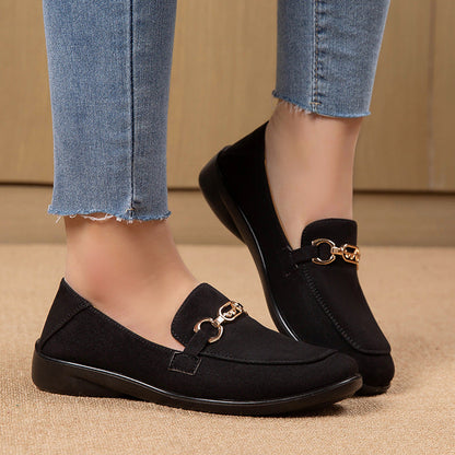 Orthopedic Balance Women’s Cloth Loafers – Breathable Comfort
