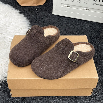 Orthopedic Balance Wool And Cotton Slippers - Casual Elegance