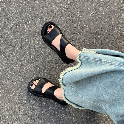 Wren | Women’s Orthopedic Cross Strap Platform Comfort Sandals