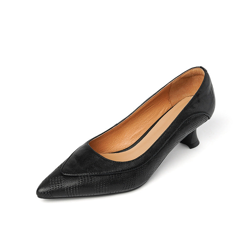 Sandra | Vintage Low-Heel Pumps