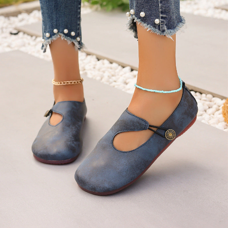 Orthopedic Balance Women’s Vintage Mary Jane Flats – Soft Comfort Everyday Walking Shoes