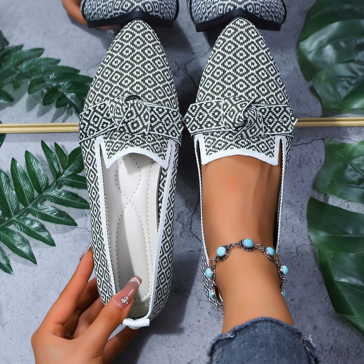Orthopedic Balance Comfortable Non-Slip Knotted Loafers