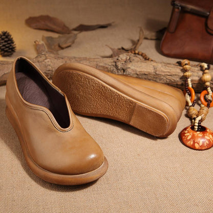 Millie | Women’s Vintage Orthopedic Leather Comfort Flats