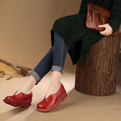 Millie | Women’s Vintage Orthopedic Leather Comfort Flats