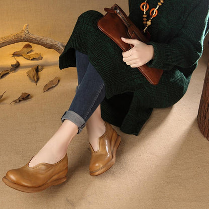 Millie | Women’s Vintage Orthopedic Leather Comfort Flats
