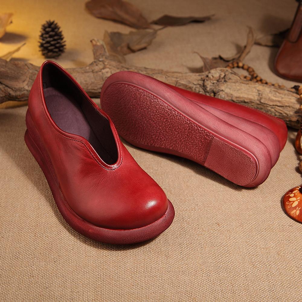 Millie | Women’s Vintage Orthopedic Leather Comfort Flats