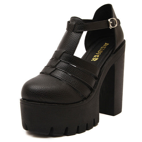 Gauri | Women’s Chunky Platform Block Heel Mary Jane Sandals