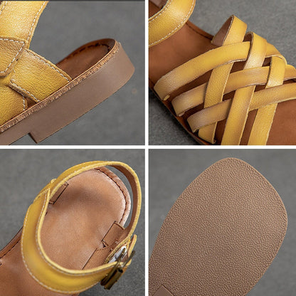 Maya | Women’s Orthopedic Leather Strap Sandals with Adjustable Buckle