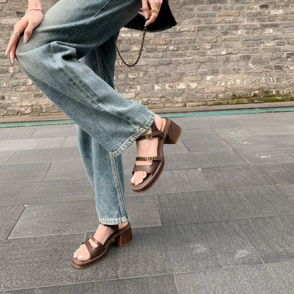 Lillian | Women’s Orthopedic Block Heel Open-Toe Strap Sandals