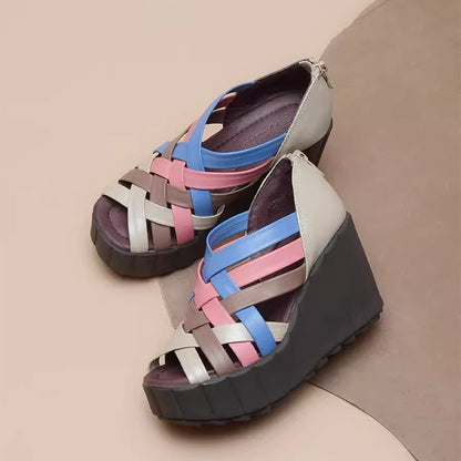 Rylee | Women’s Orthopedic Multi-Strap Platform Wedge Sandals