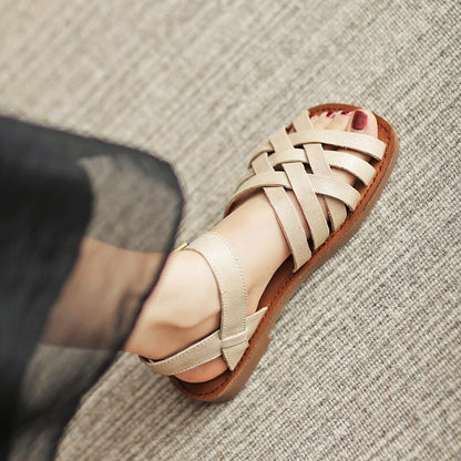 Maya | Women’s Orthopedic Leather Strap Sandals with Adjustable Buckle