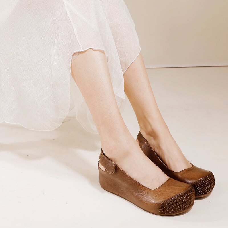 Julia | Women’s Orthopedic Round-Toe Low-Heel Comfort Shoes