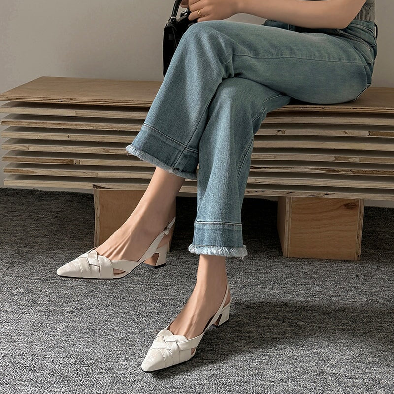 Lola | Women’s Orthopedic Block Heel Slingback Pumps