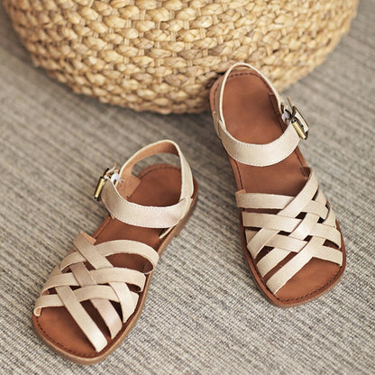 Maya | Women’s Orthopedic Leather Strap Sandals with Adjustable Buckle