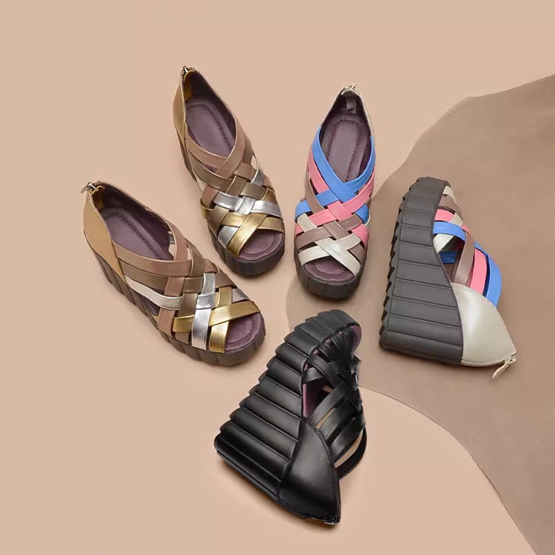 Rylee | Women’s Orthopedic Multi-Strap Platform Wedge Sandals