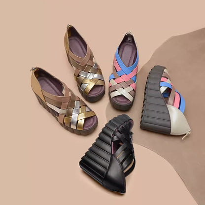 Rylee | Women’s Orthopedic Multi-Strap Platform Wedge Sandals