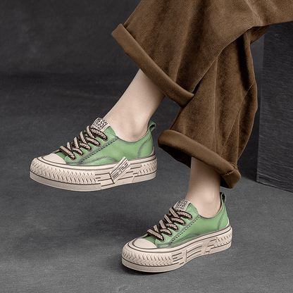 Maisie | Women’s Orthopedic Casual Canvas Sneakers with Thick Sole