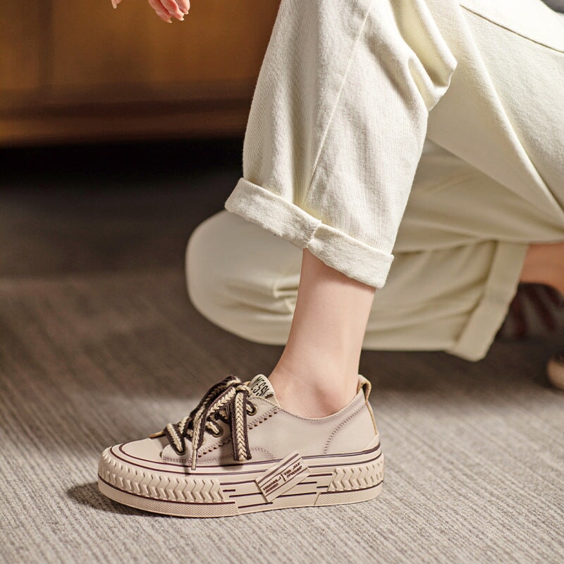 Maisie | Women’s Orthopedic Casual Canvas Sneakers with Thick Sole