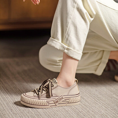 Maisie | Women’s Orthopedic Casual Canvas Sneakers with Thick Sole