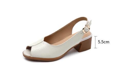 Caroline | Slingback Block Heel Sandals – Peep-Toe Everyday Elegance