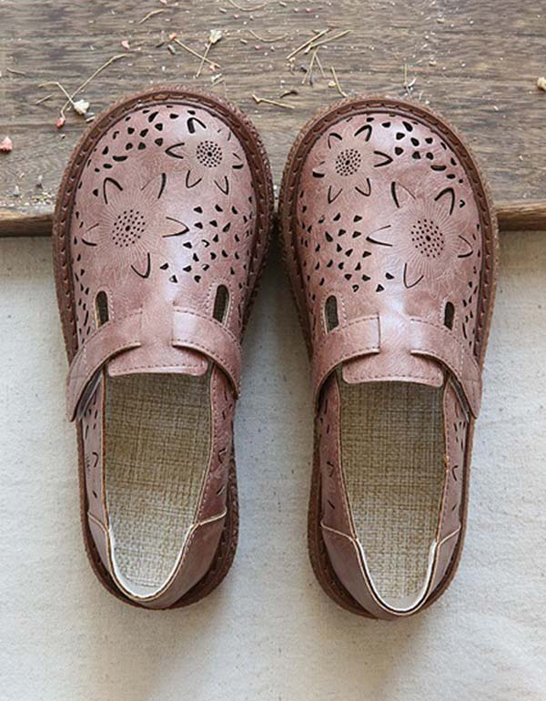 Juliana | Women’s Orthopedic Cutout Leather Comfort Shoes