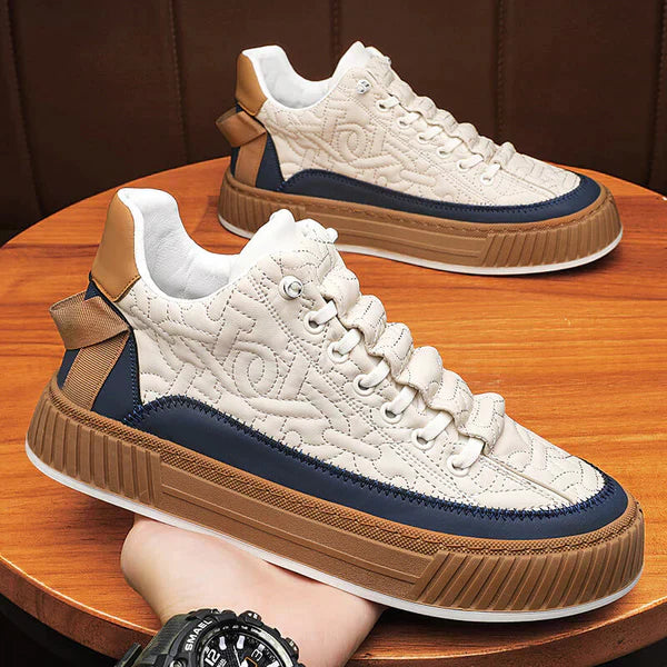 Adam | Men’s Orthopedic Casual Sneakers with Cushioned Sole and Textured Design